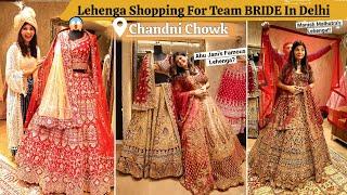 Lavish Marwar & Banarasi Wedding Lehenga Shopping For Bride In Chandni Chowk |Sabyasachi Red Lehenga