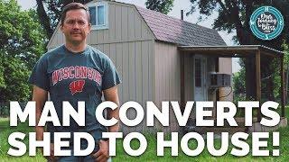 Shed Converted to Tiny House  |  Jim's Journey To Bliss!