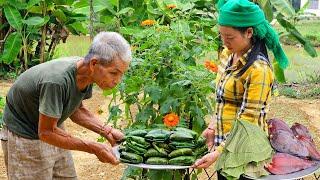 How to make traditional cakes from banana flowers to sell at the market | Tin's Daily Life