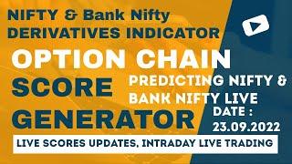 #nifty50 & #banknifty Derivatives Indicators Scores 23.09.2022, Indicators for Futures & Options
