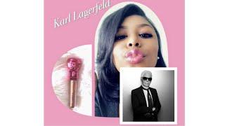 Karl Lagerfeld (Lights Special Effects Top Coat) shimmer lip gloss.