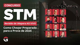 Concurso STM | Revisão de Véspera AO VIVO: Como Chegar Preparado para a Prova de 2025