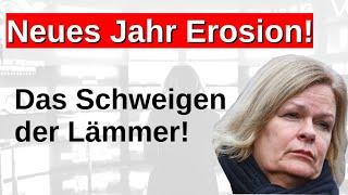 Silvester Nacht Nancy Faeser erfolglos Konzept ging nicht auf Zwischenfälle Innere Sicherheit AfD