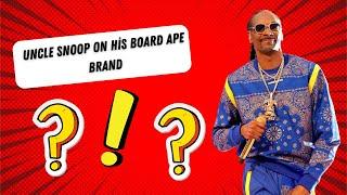 Uncle Snoop on His Board Ape Brand