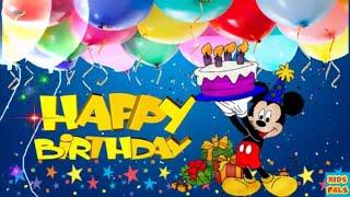 Original Happy Birthday Song  Birthday Song For Kids with mickey mouse