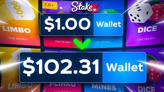 $1 TO $100 with STAKE STRATEGIES!