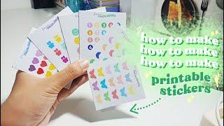 DIY How To Make Printable Sticker Shape Edition