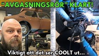 Bygger avgassystem till Bruno (Saab 99)