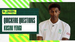 Rapid Fire Questions with Kusini Yengi | Subway Socceroos