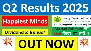 HAPPIEST MINDS Q2 results 2025 | HAPPIEST MINDS results today | HAPPIEST MINDS Share News today