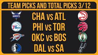 NBA Picks Today 3/12/25 NBA Picks and Predictions NBA Bets Today