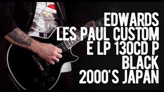 Edwards Les Paul Custom E LP 130CD P Black 2000's Japan