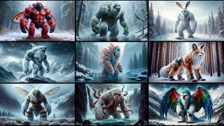 Amazing Animal Fusion Hybrids: Yeti Hybrid with Other Animal Species!