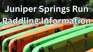 Juniper Springs Run Paddling Information