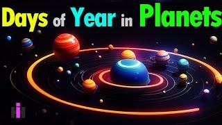 How Long Is A Year On Other Planets? : 3D Planets Comparison