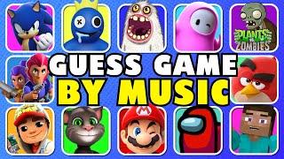 Guess The GAME By Song   Minecraft  Poppy Playtime  Fnaf Mario Bros  Angry Birds 