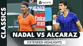 Rafael Nadal vs Carlos Alcaraz BLOCKBUSTER Semi-Final Extended Highlights! | Indian Wells 2022