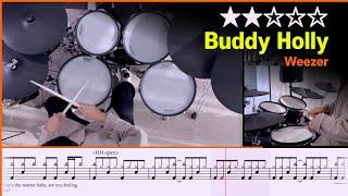 [Lv.04] Buddy Holly - Weezer ( ) | Drum Cover with Sheet Music