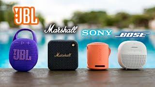 JBL Clip 5 VS Marshall Willen, Bose Soundlink Micro, & Sony XB100!