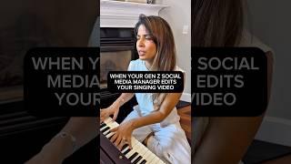 When your GEN Z social media manager edits your video….hi @laurencuddy | #shorts #singing