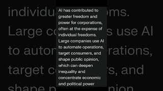 How AI has led to losing individual freedom