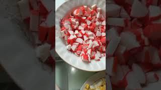 салат с крабовыми палочками.   #крабовыйсалат