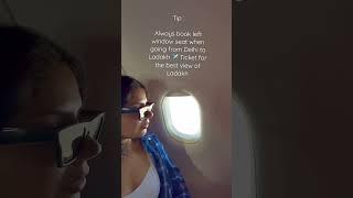 Tip : for booking a plane ticket for delhi to ladakh always book left window seat for Amazing View