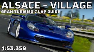 GT7 Lap Guide - Alsace Village - Porsche 911 GT1 Strassenversion