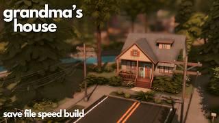 Nostalgic Grandma's House || Sims 4 Speed Build || Save File