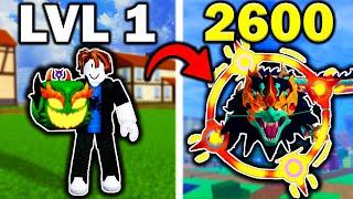 Noob To Max With DRAGON REWORK In Blox Fruits