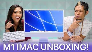 Apple M1 iMac Unboxing! His & Her First Impressions!