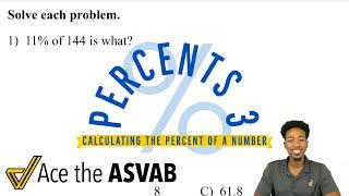 ASVAB Math - How to Calculate the Percent of a Number