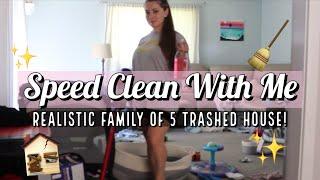 SPEED CLEAN MY TRASHED HOUSE WITH ME | CLEANING MOTIVATION 2023