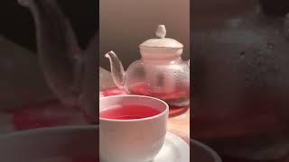 ASMR | Hibiscus tea ASMR | Tea time ASMR |