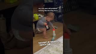 This baby is a genius 