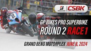 2024 Bridgestone CSBK - GP Bikes Pro Superbike Round 2, Race 1 at Grand Bend Motorplex