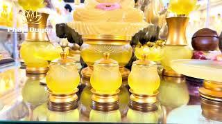 Tượng Phật Thích Ca và bộ đồ thờ Lưu Ly cao cấp