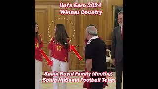 Spanish Royal Family with the Spanish national football team. Champions of the UEFA EURO 2024 #viral