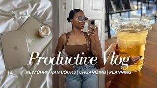 Vlog: Reviewing Christian Books, Recovering an unproductive day, Organizing, Planning