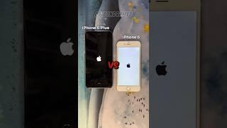 Fastest Restart ? - iPhone 6 vs iPhone 6 plus #shorts #iphone6 #iphone6plus