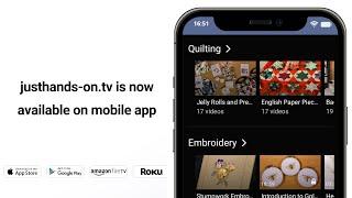 justhands-on.tv is now available on mobile app