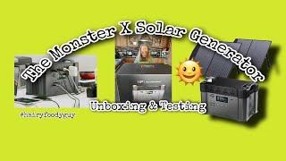 Unboxing + Testing an ALLPOWERS Monster X 2000W Portable Power Station inc 2X100W Solar Panels