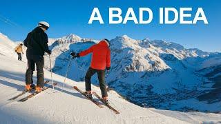 Can I Ski A Black Run First Time Skiing? *Instant Regret (Val D'isere)