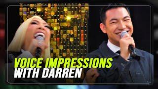 Darren's voice impressions of Erik Santos, Vina Morales, Gary V wow 'Showtime'