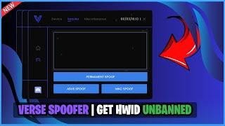 Verse Permanent Spoofer | Fix Hwid Bans in 2024