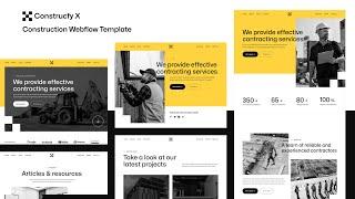 Construcfy X - Construction Webflow Template | BRIX Templates