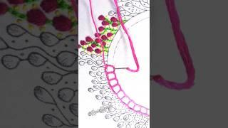 Exclusive neck design hand embroidery tutorial