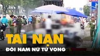 Tai nạn liên hoàn, đôi nam nữ tử vong dưới bánh xe tải trước chợ đầu mối Thủ Đức