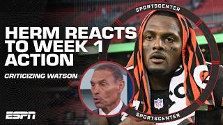 Deshaun Watson was a 'DEER IN HEADLIGHTS'  - Herm Edwards REACTS to NFL Week 1 | SportsCenter