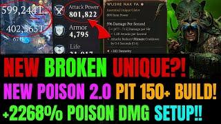 CN's NEW ALL-IN-ONE Poison Spiritborn UPDATED! | PIT 150 Clear Unique Weapon Setup